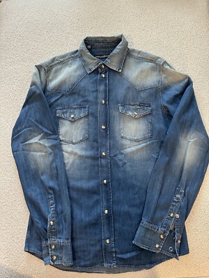 Dolce & Gabbana Jeanshemd G5DY3D Denim Jeans Hemd Shirt TOP!