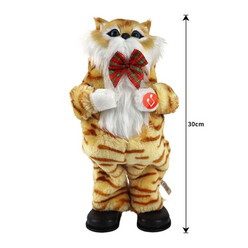 Electric Dancing Cat Plush Toys Wriggle Singing Simulation Cat Music Robot OY - Picture 15 of 17