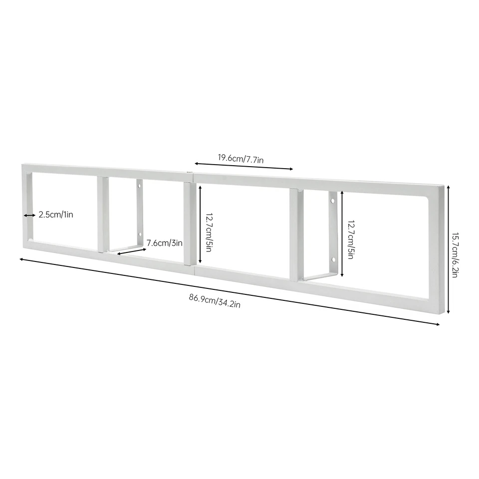 Cube Storage Shelves for Wall, CD DVD Storage Rack Set of 5, 34 Inch Video Game - Image 4 of 4