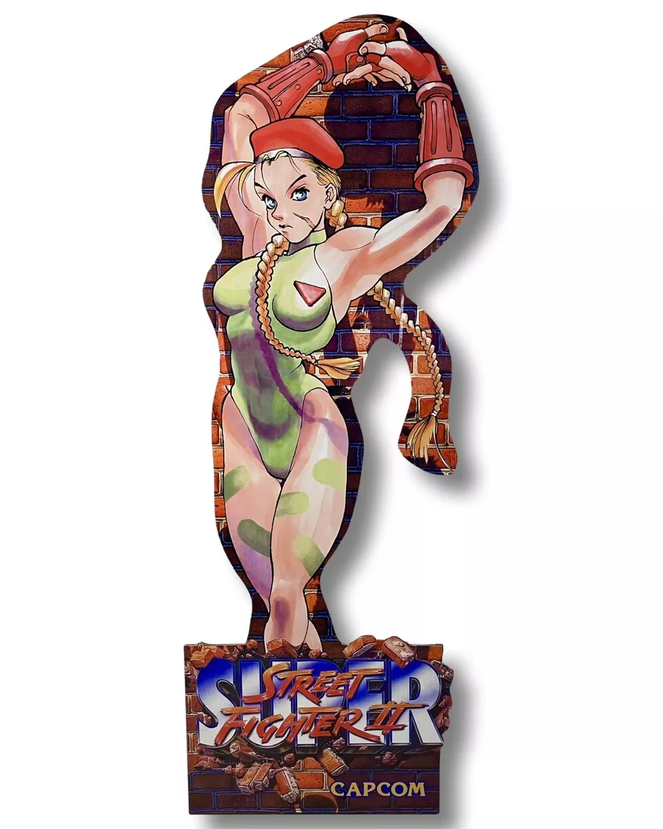 Super Street Fighter 2 II Cammy Standee 17x48” Promo-Like capcom Display