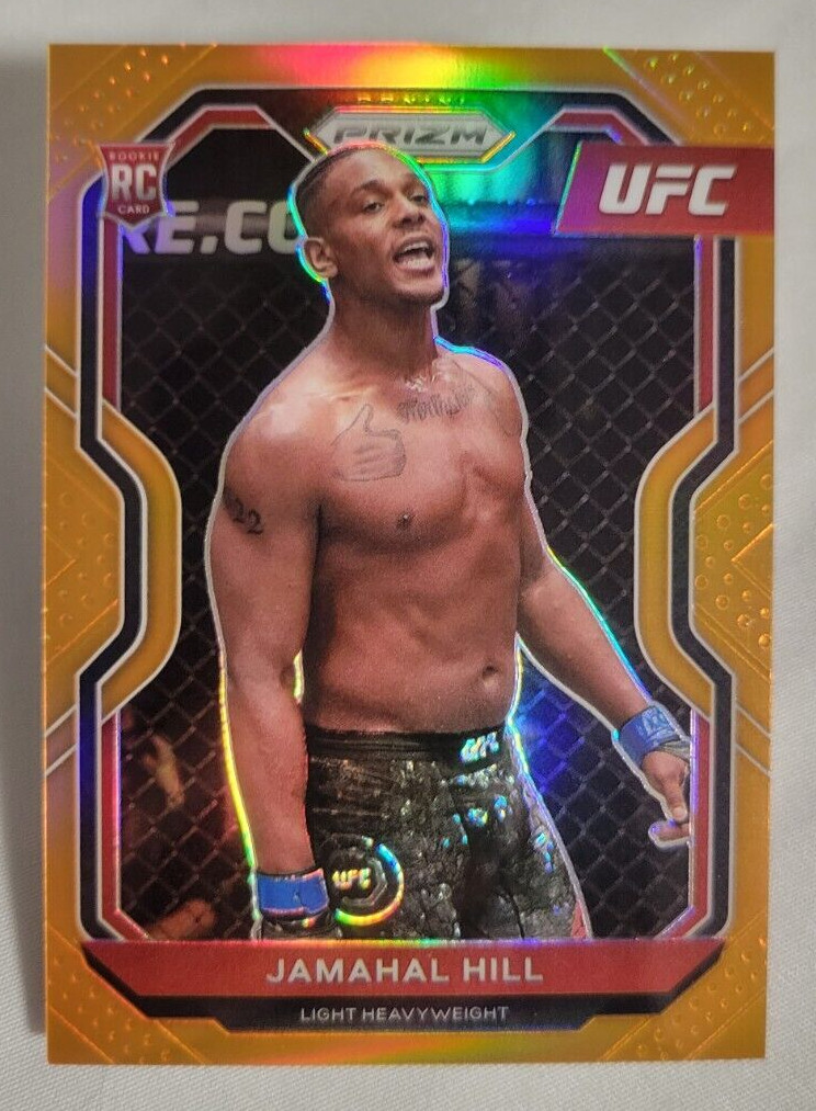 2021 PANINI PRIZM UFC Prizms Orange #42 Jamahal Hill /99