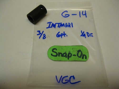 Snap-on tools 1/4" drive 3/8" SAE Impact Socket 6 point IMTM121 USA Nice! - Picture 2 of 8