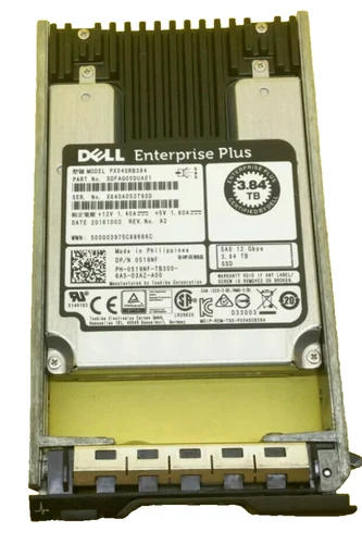 519NF DELL 3.84TB SAS 12Gbps Rea Intensive 2.5'' SSD 0519NF PX04SRB384 WITH TRAY