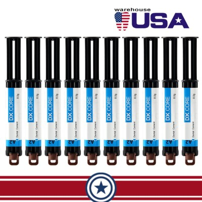 #ad 10X Dental Dual Cure Core Build Up Composite Resin Light amp; Self Cured A2 DENTEX $246.49