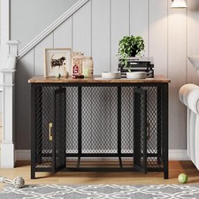 48 Inch Large Heavy Duty Dog Kennel Flip Top Dog Crate Furniture End Table