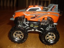 EUC Toy State Monster Orange Truck Motorized Music Motor Sounds Road Rippers 5"L