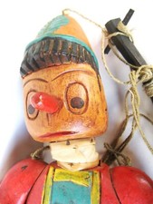   WOODEN MARIONETTE PUPPET PINOCCHIO 16" ANTIQUE ALL Hand Carved