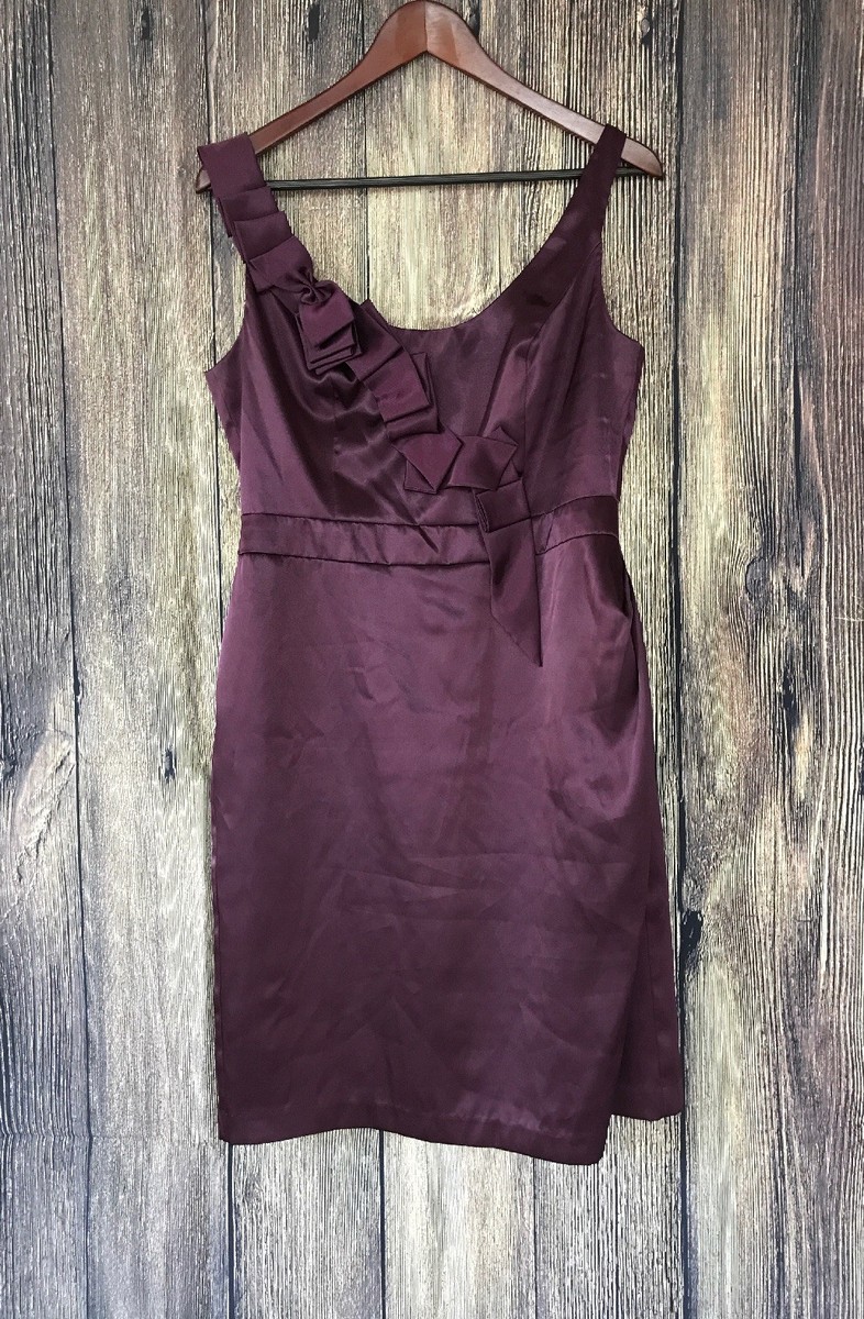 David's Bridal Charmeuse F14572 Formal Bridesmaid/Mob Dress, Plum Purple, 10 | eBay David's Bridal Charmeuse F14572 Formal Bridesmaid/Mob Dress, Plum Purple, 10 | eBay