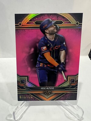 2024 Topps Triple Threads Jose Altuve Pink /125 #168 Houston Astros READ DESCR
