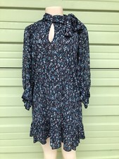 ZARA MULTICOLOURED FLORAL PRINT MINI DRESS 3/4 Sleeves M  0097/222 #1889