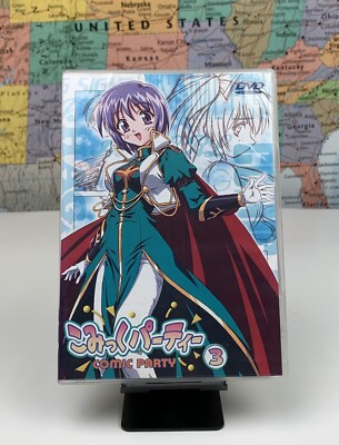 SHIPS SAME DAY Comic Party - Vol. 3: The Big Time (DVD, 2004) Rare Anime Tested