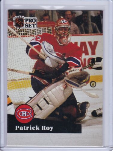 Patrick Roy 1991 Pro Set tarjeta de hockey francés grado 125 MT - Imagen 1 de 2