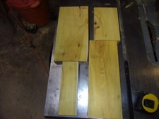 4 PC OSAGE ORANGE LUMBER WOOD KILN DRIED BOARDS LOT 2673V CUT OFFS FLAT