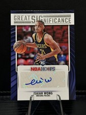 2023-24 Panini NBA Hoops - Great SIGnificance #GS-WNG Isaiah Wong (AU, RC)