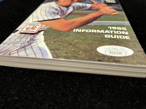 1985 Don Mattingly Signed New York Yankees Media Guide Auto JSA - Picture 6 of 6