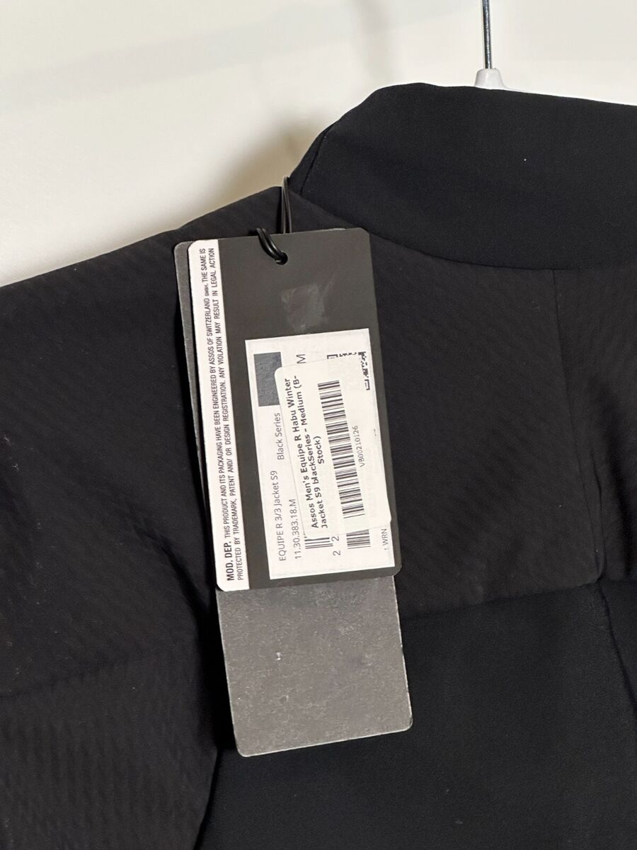 Assos Equipo R Habu Winter Jacket S9 black series | eBay Assos Equipo R Habu Winter Jacket S9 black series | eBay