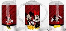 Handmade Mickey And Minnie Inspired  Baby Toddler Insulated Sippy Cup Tumbler