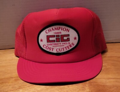 Casquette Trucker Rétro Union Carbide Amiben DS - Années 80, Mesh Carbone, Fermeture à Pression - Neuf Sans étiquette