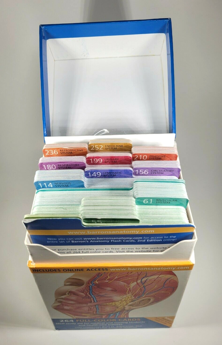 Medical Study Guide Barron's Anatomy Flash Cards 2nd Edition