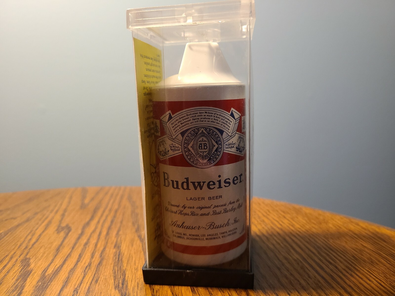 Vintage Budweiser Cigarette Ligher Holder, WILD CRICKET Accent Table