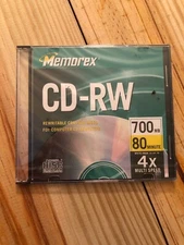Memorex CD-RW 700mb 80min 4x multi-speed