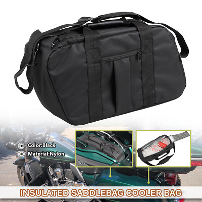 Black Waterproof Saddlebag Cooler Bag For Harley Road Glide