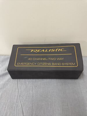 REALISTIC 40 CHANNEL-TWO WAY EMERGENCY CITIZENS BAND SYSTEM, IN Original BOX FS