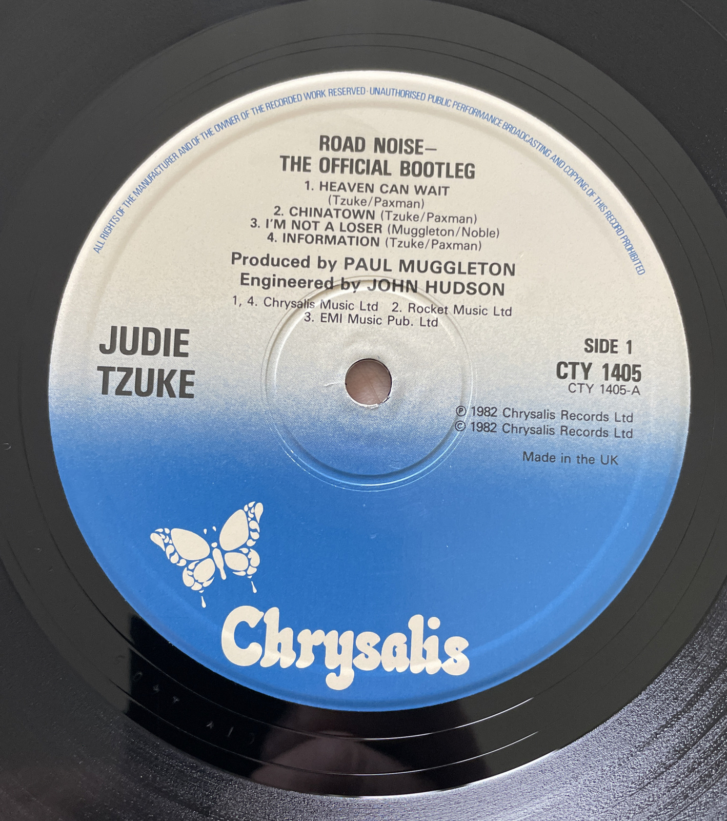 JUDIE TZUKE Road Noise offizieller Bootleg 1982 UK Doppel Vinyl LP EX