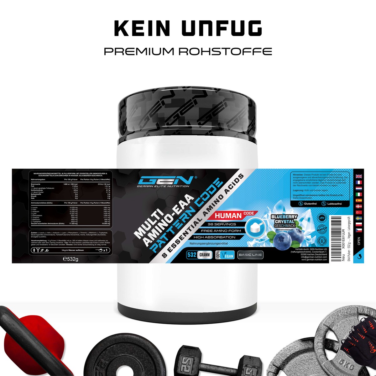 EAA Amino DM Nutrition 300 G Polvere - Hammer Store - Foto 3