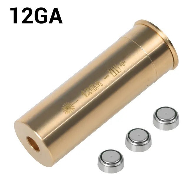 Laser de réglage pour fusil calibre 12 en laiton doré
