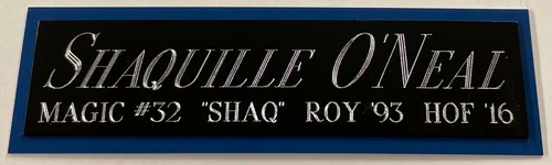 SHAQUILLE O'NEAL SHAQ MAGIC NAMEPLATE FOR AUTOGRAPHED Signed Basketball JERSEY