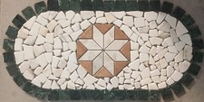 ROSONE MOSAICO ANTICATO MARMO pavimenti interni o esterni 90X45X1 cm COD. RUDVL
