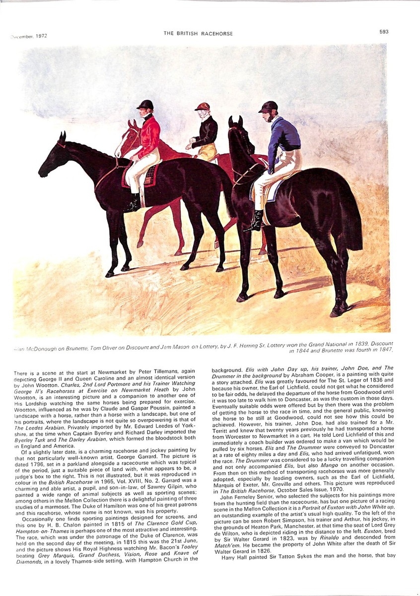 70年代 イギリスの競走馬 雑誌「The British Racehorse」 The British Racehorse: December Sales Issue 1972 | eBay