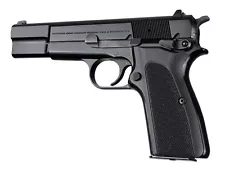 Hogue Black Checkered G-10 Grip Fits A  Browning HP * 09179 With Grip Screws