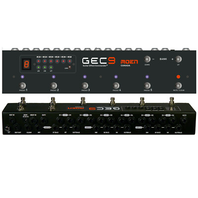 MOEN マオン EFFECTS ROUTING SYSTEM GEC9 MOEN GEC9 V2 Guitar Pedal FX Switcher 9 Loop Foot Controller