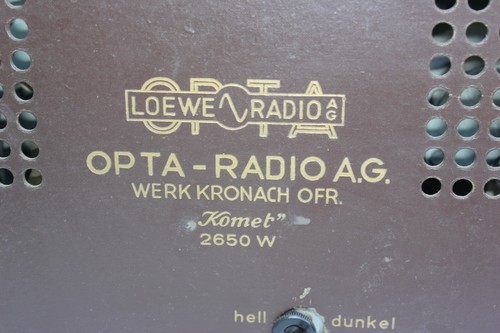 Vintage Germany OPTA Radio Broadcast Receiver Radio 40s Collectible radio gift - Picture 6 of 9