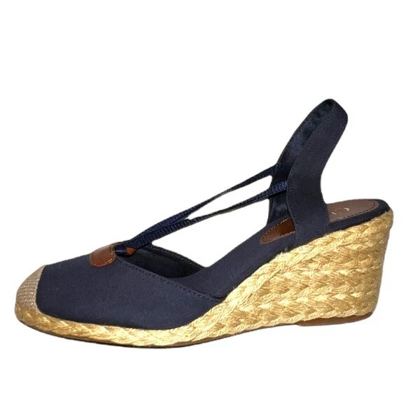 Chaps espadrille best sale wedge
