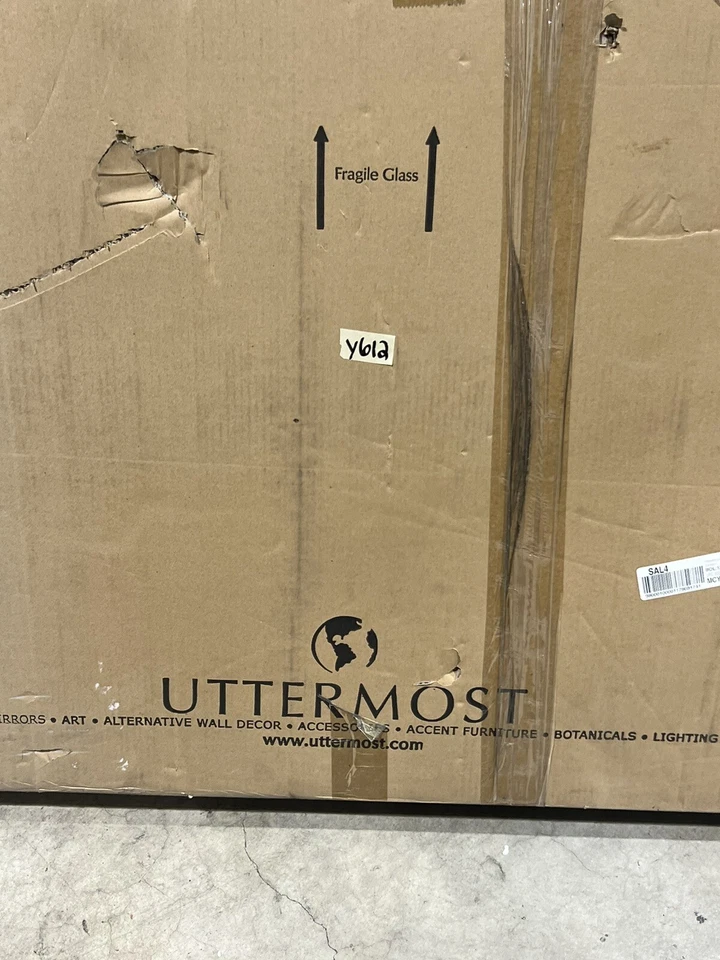 Tela de lareira Uttermost 18707 Rosen 53 X 34 polegadas dourada nova - Imagem 3 de 4