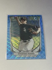 2014 Bowman Chrome Draft Blue Wave Refractors #CDP42 Spencer Adams 