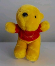 Vintage Gund Sears Disney Winnie the Pooh Bear Sitting Plush Stuffed Animal 7"