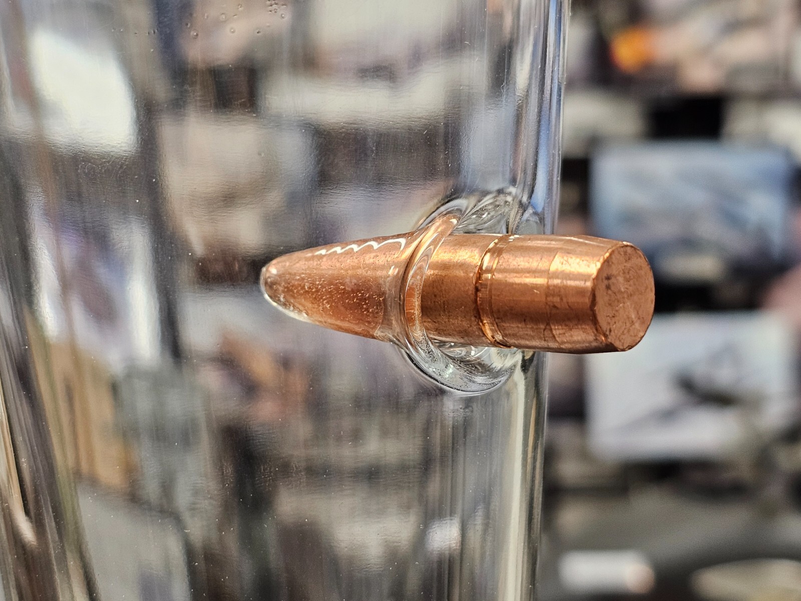 U.S. American Old Southern Brass Glass made with Solid Copper Bullett - NEW!