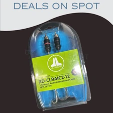 JL Audio XD-CLRAIC2-12 2-Channel RCA Cable 12ft (3.66 m) Audio Interconnect NEW