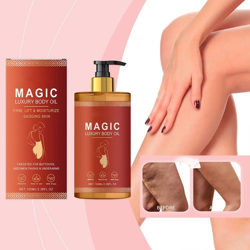 Olio Corpo Rassodante e Nutriente, Olio Corpo Dopo Doccia per Donna 100ml/3.38OZ - Foto 4 di 14