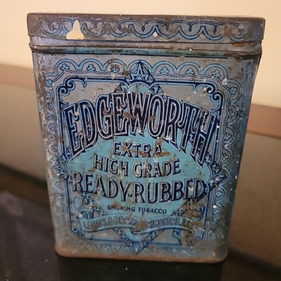 Vintage Edgeworth Extra High Grade Ready-Rubbed Smoking Tobacco Tin(empty) 
