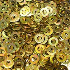 (1,500) 1/4" F436 Structural Flat Washer Grade 8 Thru-Hardened SAE Yellow Zinc