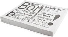 1000 PZ Tovagliette In Carta Personalizzate. Stampa Bianco E Nero.