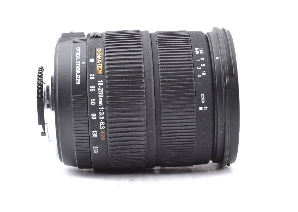 Near Mint】SIGMA 18-200mm f/3.5-6.3 DC OS HSM for NIKON F From