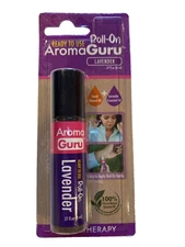 Aroma Guru Roll On LAVENDAR Aromatherapy 100% Pure & Natural Essential Oil NEW