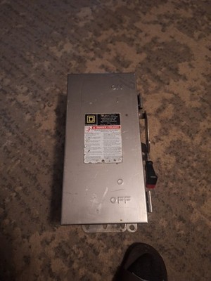 SQUARE D HU361SS Non-Fused Stainless Disconnect 30A 600V