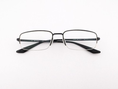 Columbia Eyeglasses, Frames Only, C3018 002 Satin Black, 53-17-140, Metal